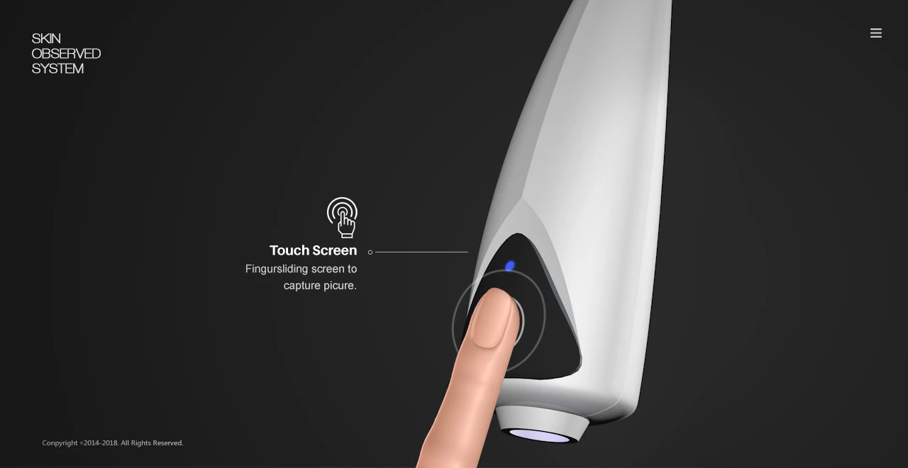 USB Connective Portable Skin Analyzer