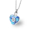 Stainless Steel Heart-shaped Perfume Bottle Titanium Steel Necklace Will Always Commemorate et Ashes In My Heart