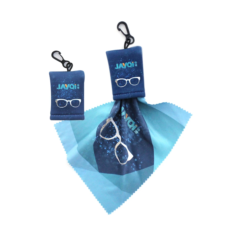 Personalized Logo Microfiber Glasses Cleaning Cloth With Keychain Buy