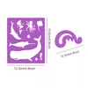 Plastic Painting Stencils Sets Colorful DIY Children's drawing template