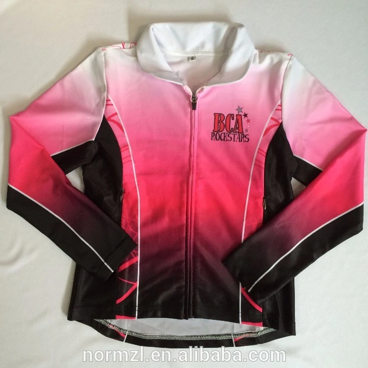 High Quality Cheerleader Warm Ups Custom Cheer Jackets Crystals