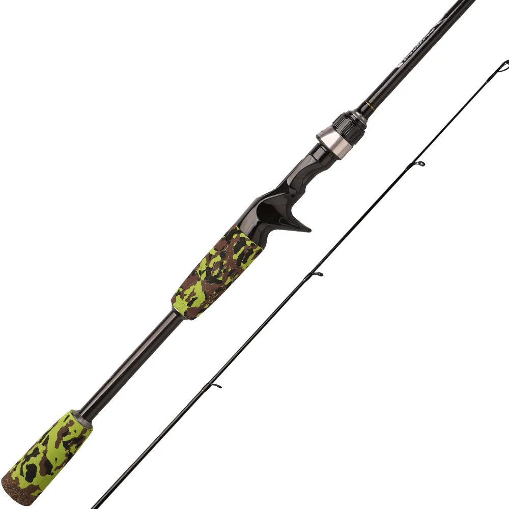 

CEMREO 4-28g 2.1m M action 2pcs Carbon Fiber Fishing Rod Casting Rods, Camo/red/blue colors in stock