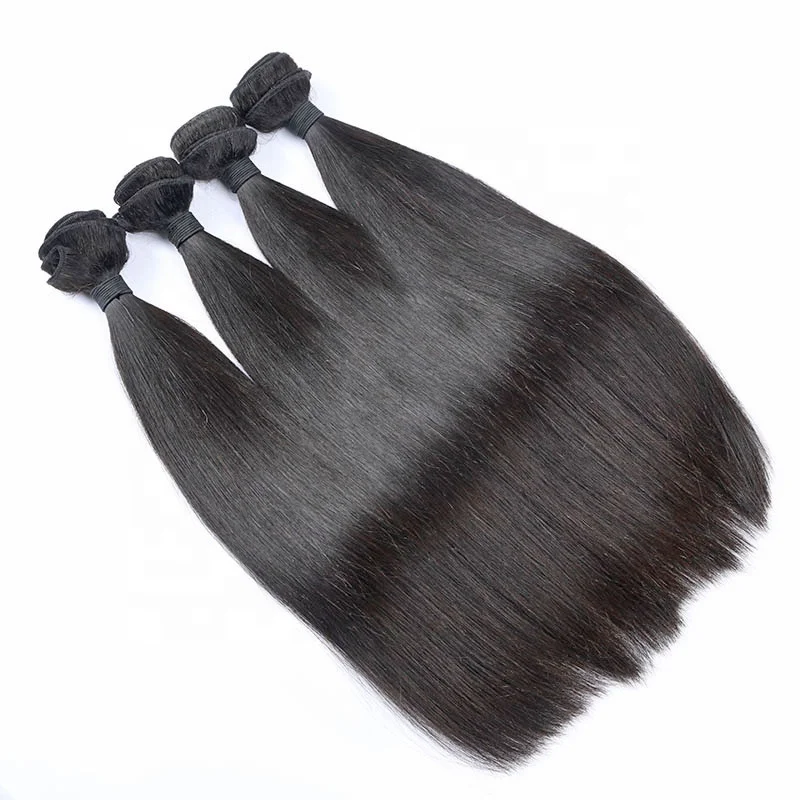 

Derun wholesaler brazilian hair 9A natural black silky straight virgin hair bundles, Natural colors