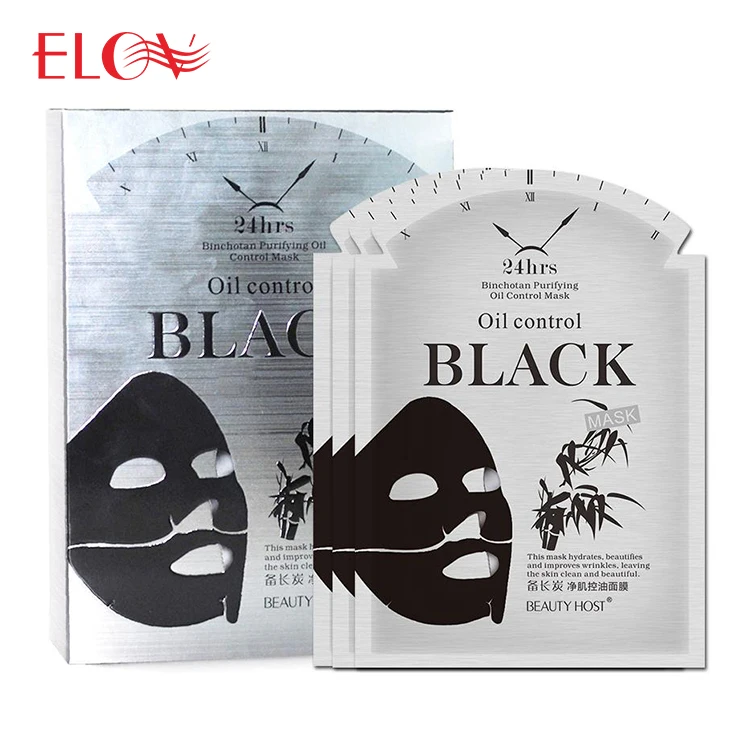 

Beauty Care Deep Cleansing Moisturizing Sheet Face Mask Popular Professional Binchotan Purifying Oil Control Black Facial Mask