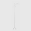 OEM 4-20m telescopic solar lamp post / hot dip galvanized street lighting pole 12m