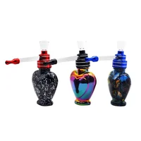 

Mini Creative Glass Bottle Water Pipe Green Herb Hookah Tobacco Weed Pipe