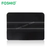 Custom logo sign tools vinyl squeegee felt edge black squeegee