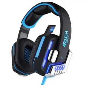 Wired Gaming Headset Stereo Sound LED Light