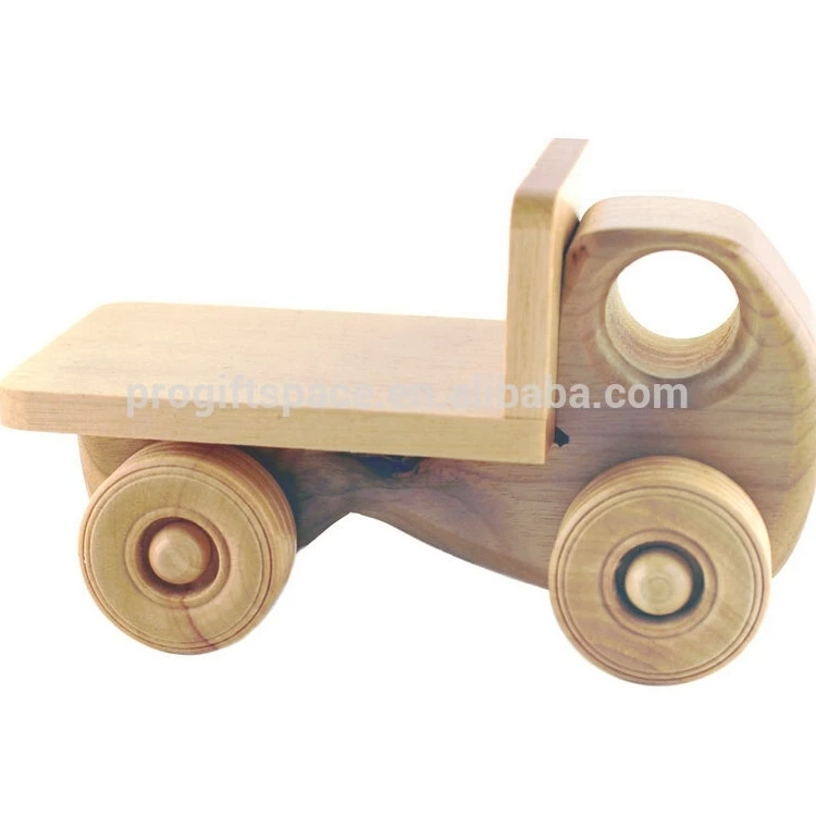 wooden garbage truck toy