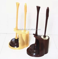 

toilet plunger with toilet brush with holder set #2800