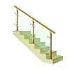 Wholesale stainless steel home stair glass railing /exterior wood stair railing install deck railing