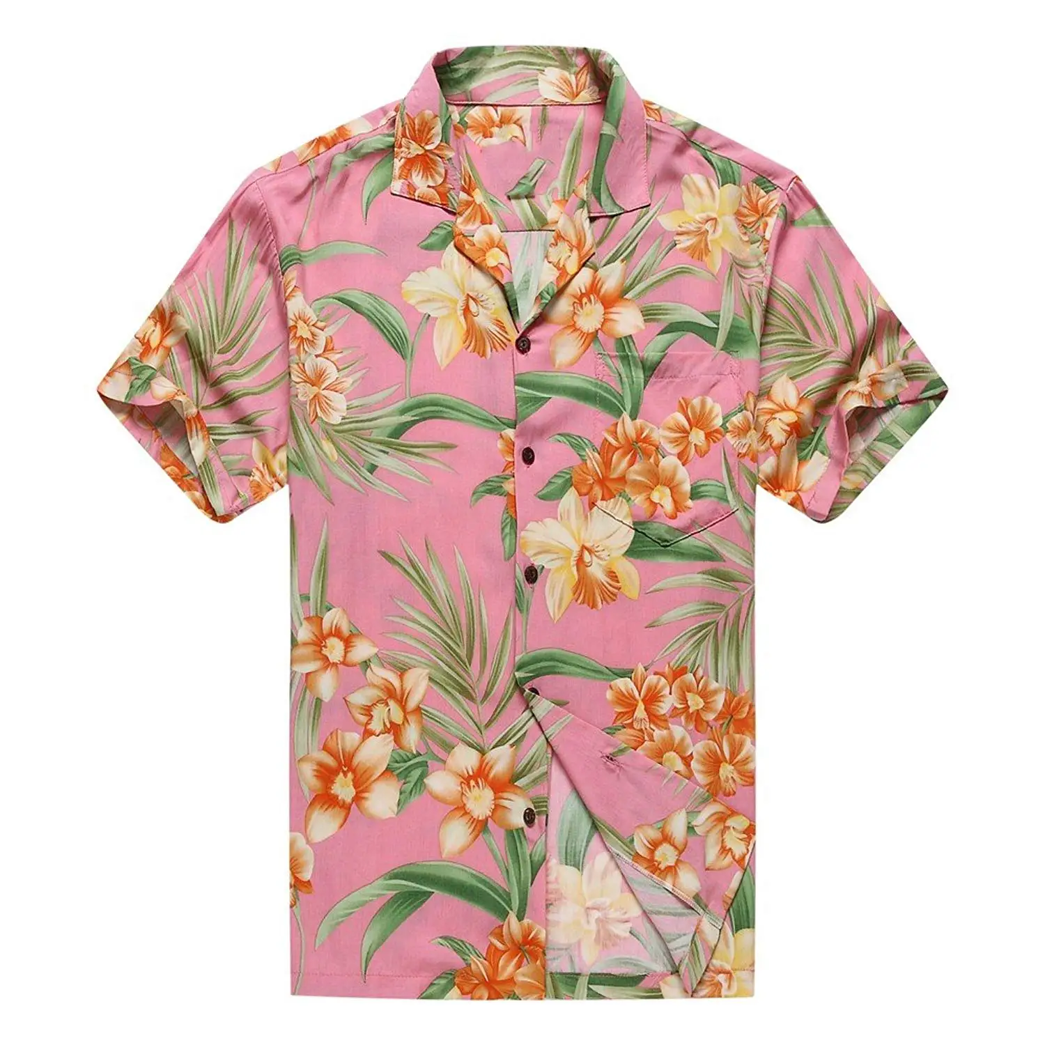 Рубашка OSTIN зеленая Гавайская