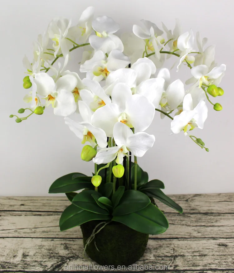 Wholesale Artificial Flowers Orchid Bonsai With Pot For Decoration