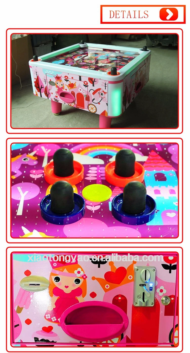 Coin Operated 4 Person Air Hockey Table Blower Motor Game Machine Air