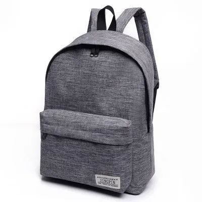 New Trendy Simple Student Schoolbag Mini Canvas Backpack Couple Bag