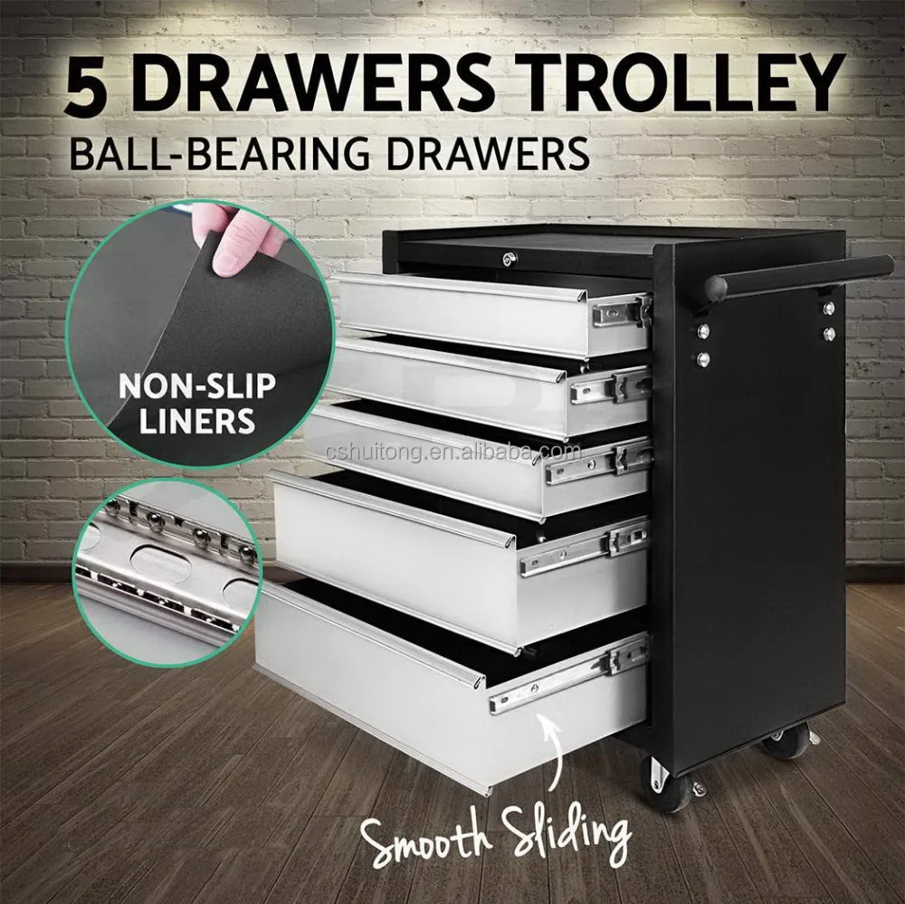 
5 Drawers metal Cabinet ToolBox Chest Trolley 