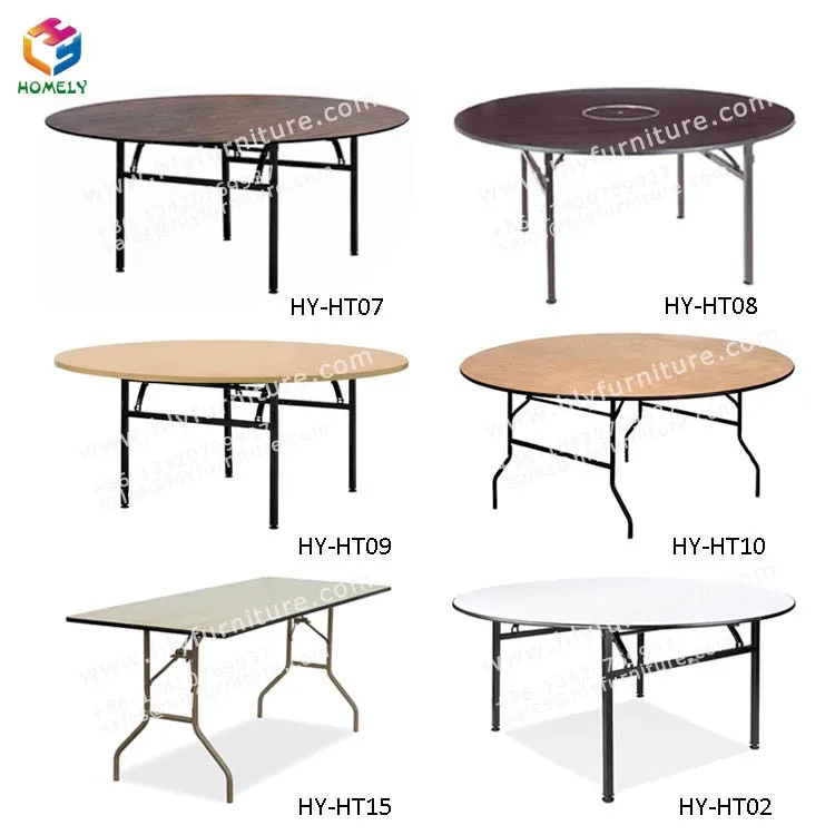 Wholesale Cheap Used Wood Foldable Round Banquet Table For Sale Buy
