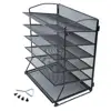 Office Wideny mesh Desk Desktop wall hanging mount mounted holder wire metal file folder organizer