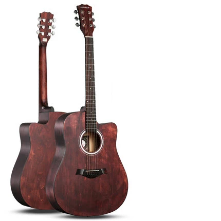 41 inch Cutaway 6 string Global Acoustic Guitar made with Basswood  Matte Finish