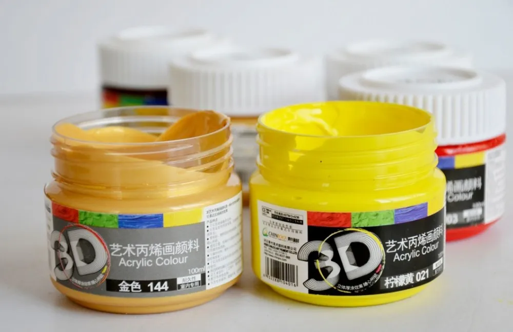 3d Heavy Body Acrylic Paint Buy Acrylic Paint,3d Acrylic Paint,Nail