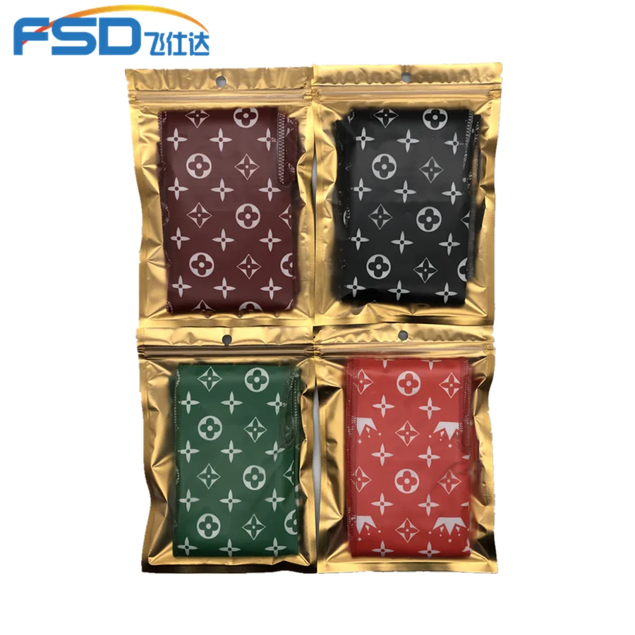 
Wholesale designer fashion Custom Logo Silk Polyester durag 