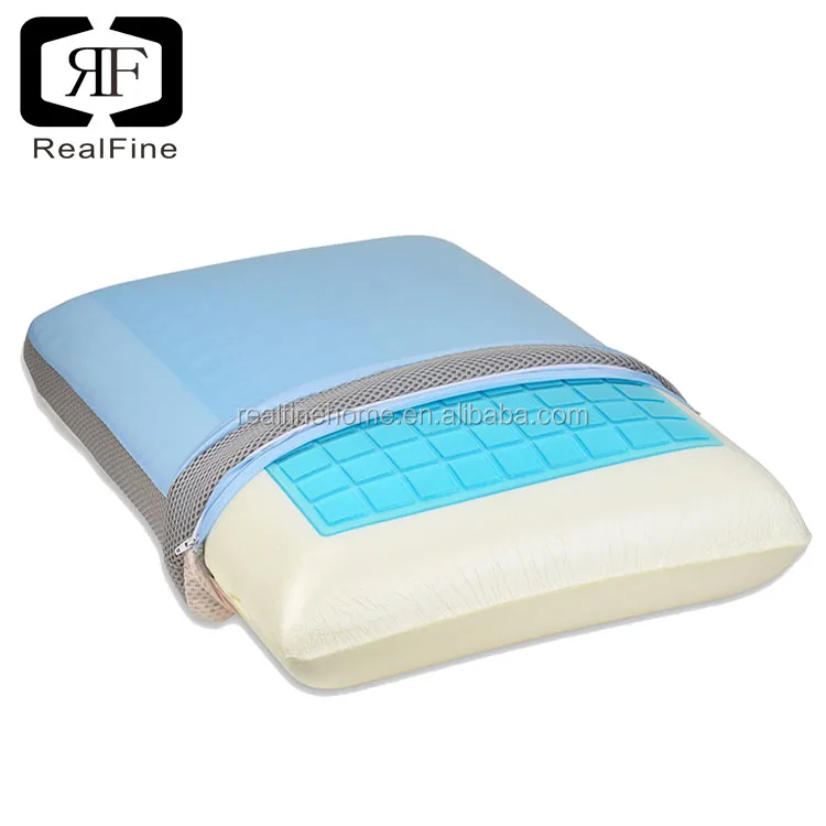 100 Polyurethane Memory Foam Doublesided Pillows Cooling Visco Gel