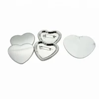 

53x57.5mm badge making machine heart shape pin buttons