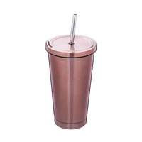 

New 2020 Best Seller On Amazon Stainless Steel Tumbler with Straw Hot and Cold Double Wall Drinking Mug