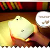Colorful LED silicone light / New Product Creavie gifts Cute rechargeable night light lamp 3d