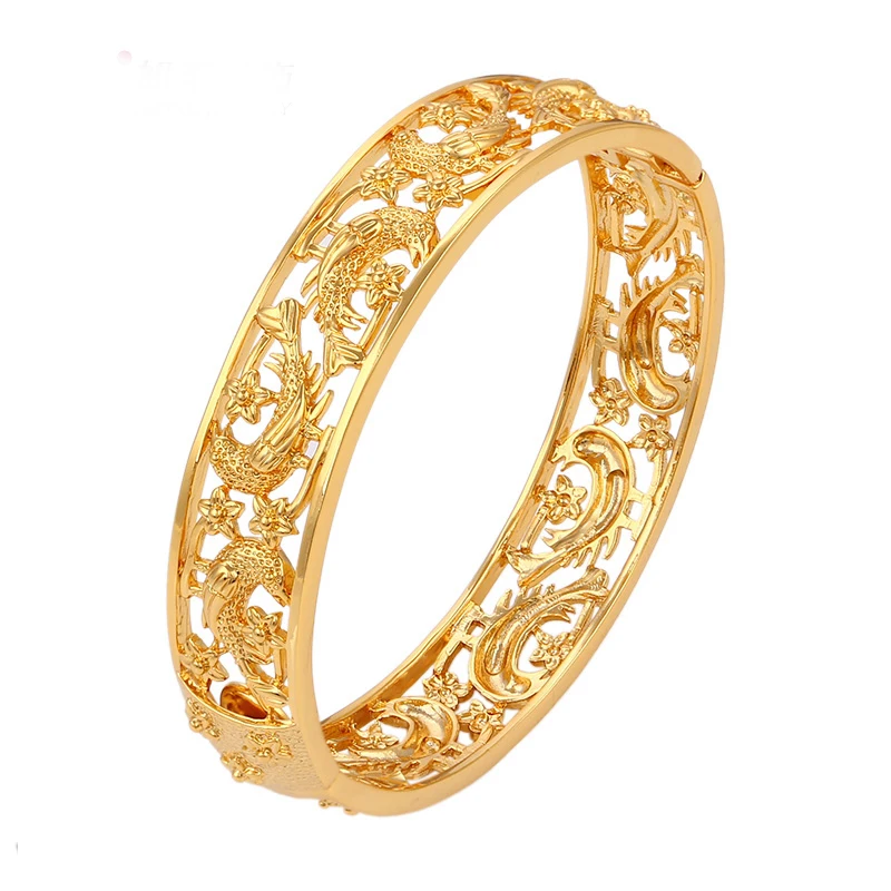 

xuping costume jewels high quality gold plated lovely animal bracelet bangle for women