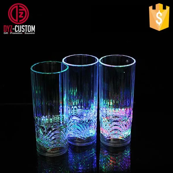 Liquid Activated Color Change Flashing Cup Plastic Light Up Drinking