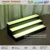 Three steps Acrylic lighted LED bottle Display Stand