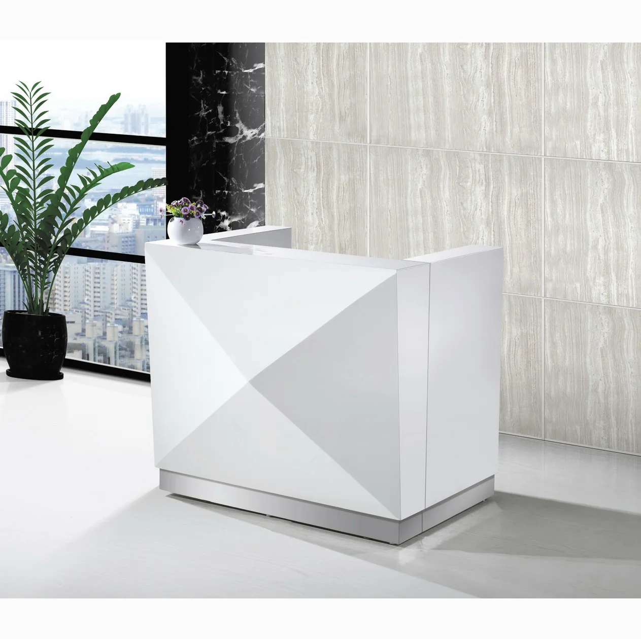 New Beautiful Fashion Front Desk Furniture White Salon Reception Desk - Buy Salon Reception Fesk 