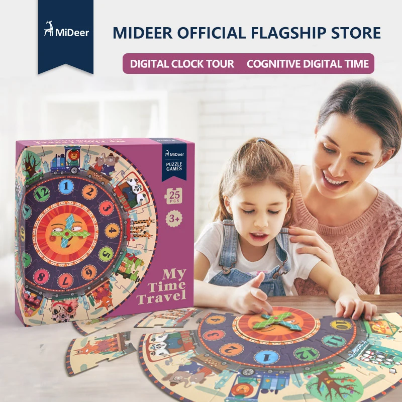 
Mideer Jigsaw Paper Puzzle Game,Digital Clock Puzzle Toy,Educational Jigsaw Puzzle Toys 