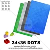 24*36 dots hot selling connecting building blocks plastic transparent crystal clear baseplate DE055