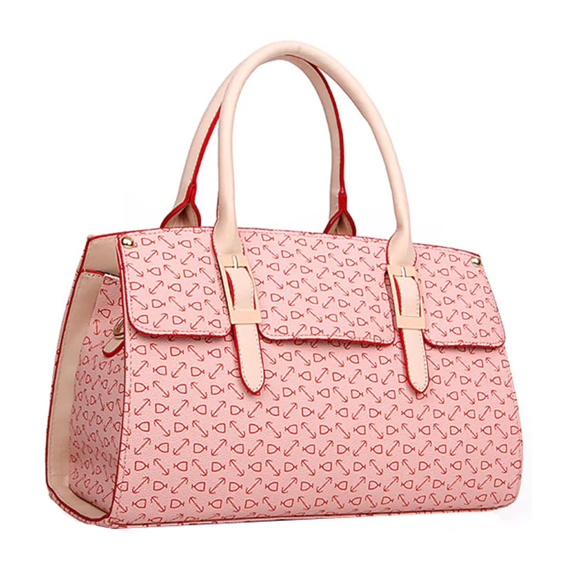 

YTF-P-STB197 fashion arrows design PVC ladies bags handbag, Pink,coffee