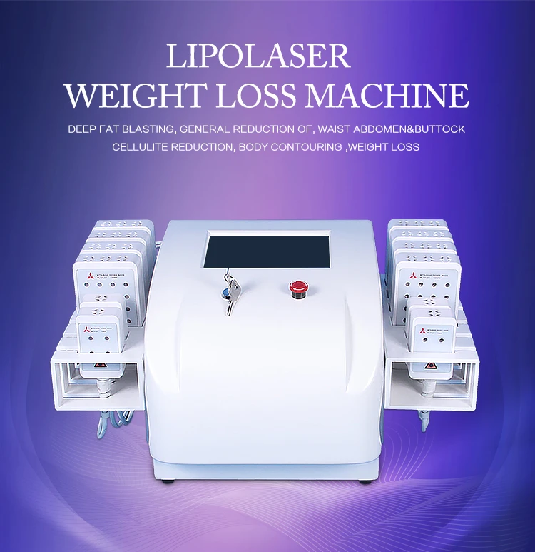 Dual Wavelength Lipo Laser Slimming Machine 208pcs Diodes Lipo Laser