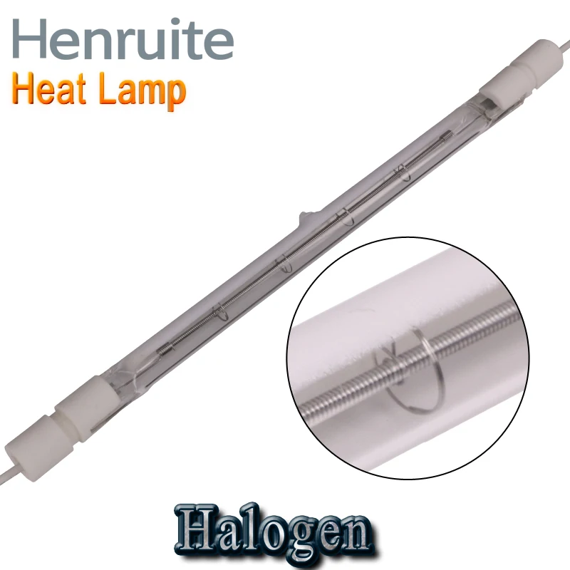 
infrared heating lamp plastic bottle blowing machine heating system 1000w halogen heat lamp clear quartz tube 