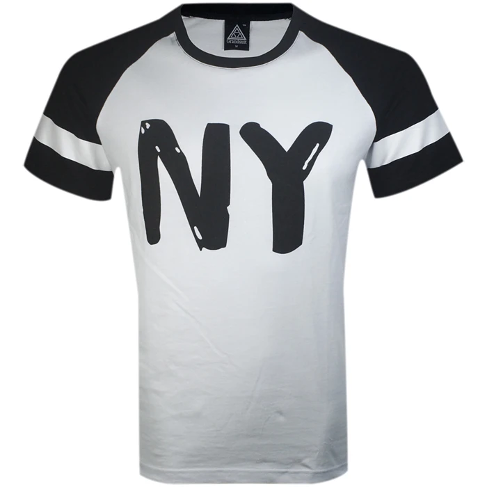 

New NY O-neck white black fashion cotton t shirts with free shipping