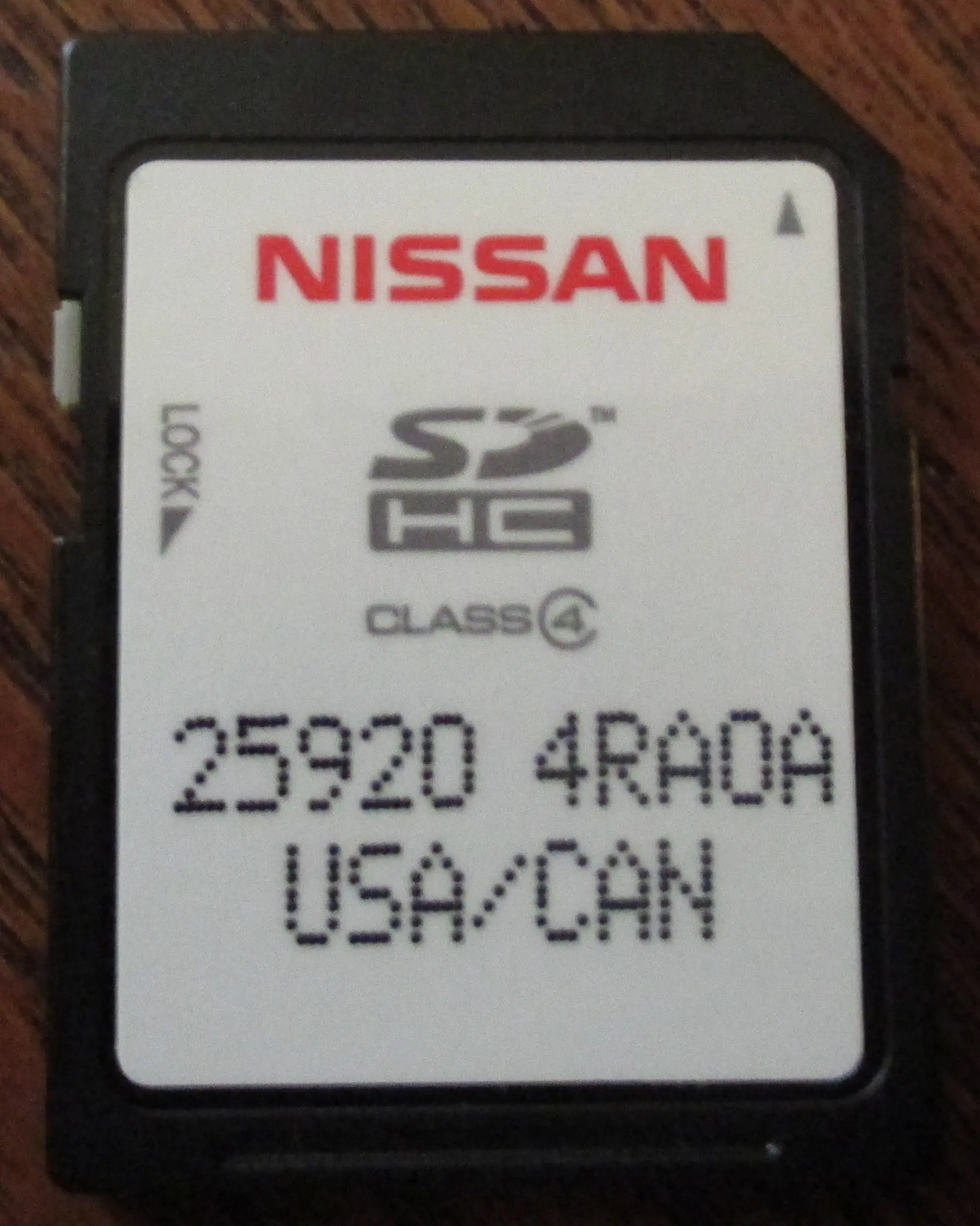 nissan map sd card not working