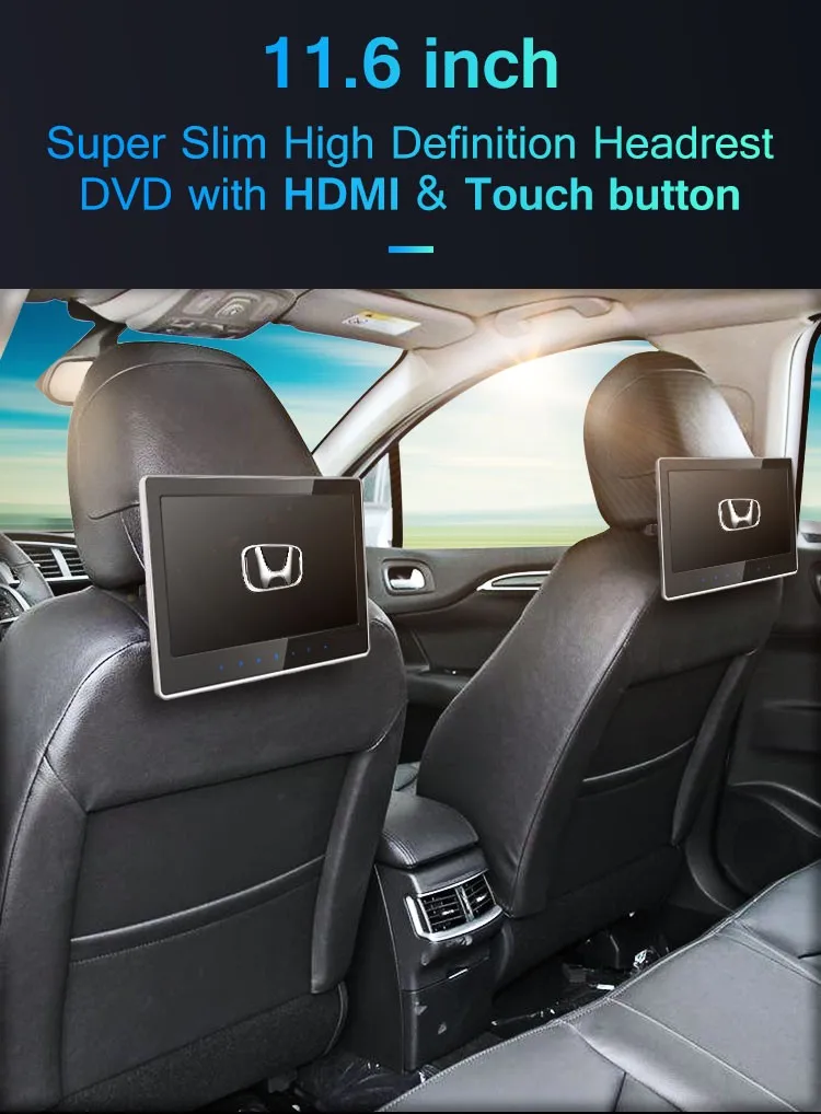 11 6 Inch Ultra Slim Touch Key Car Headrest Dvd Player Buy Headrest Monitor Dvd Player Ultra Slim Portable Dvd Player Cheap Car Dvd Player Product On Alibaba Com