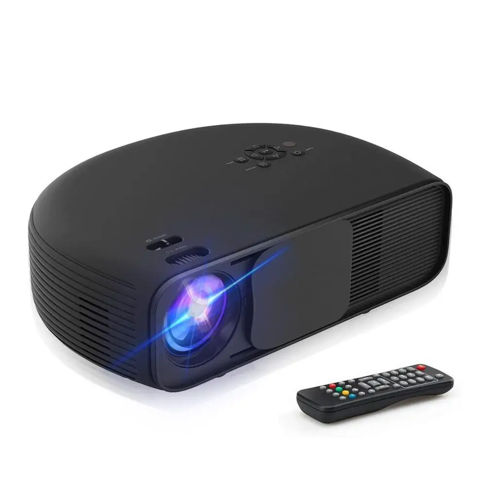 

Portable Projector HD 1080P 3600 lumens led projector for Home/office/outdoor, Black