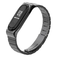 

Mijobs Mi Band 3 Mi band4 Strap Metal PRO for Xiaomi Mi Band 3 Stainless Steel Bracelet MiBand 3 Wristbands Replace Wrist Strap