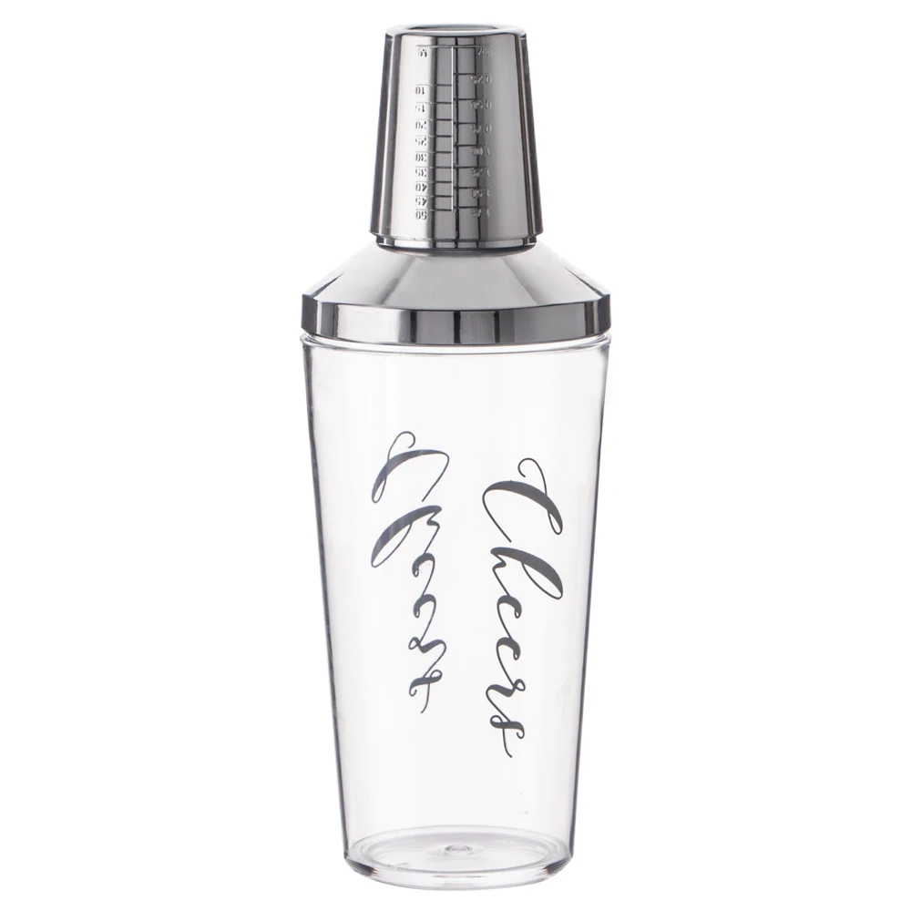 Factory stock BPA FREE AS glittered plastic hand shaker with private label