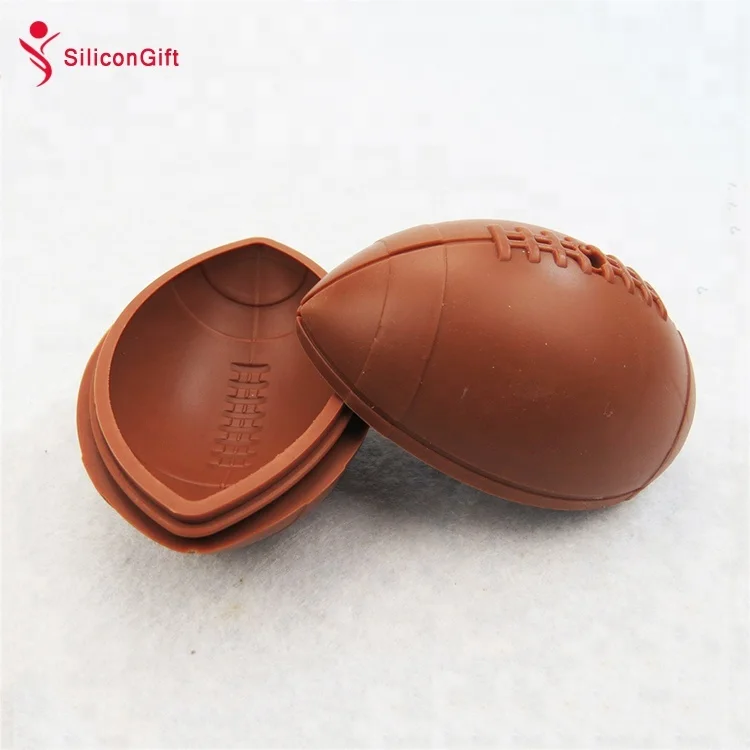 

Youngs Customized Giant 3D Rugby Shape Silicone rubber Ice Mold Ice Cube Tray, Customized color