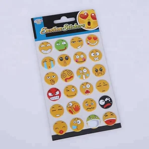 new promotion 3d smile face puffy stickers for kid