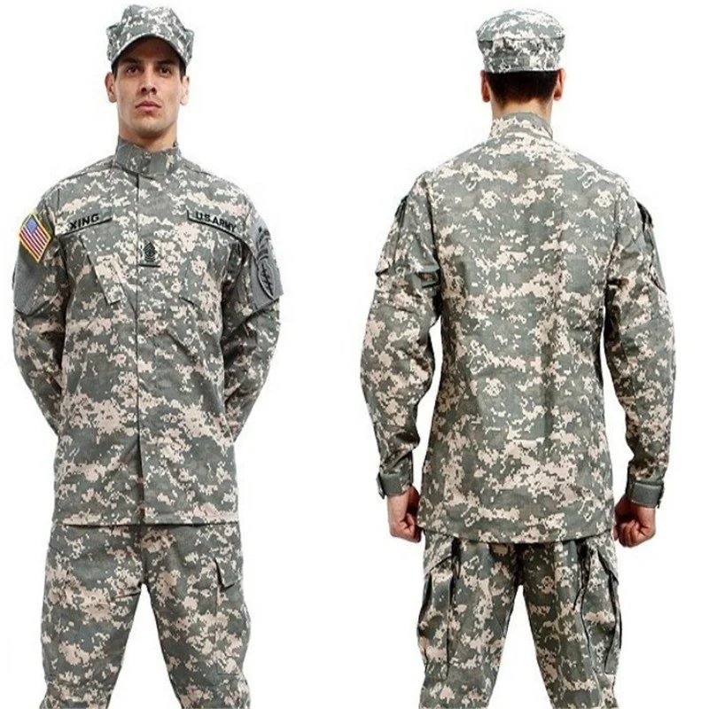 

Wholesale Camouflage Simple BDU Set Long Sleeve Beauty Combat Camouflage Suit Training Clothing for Men, Multi camo