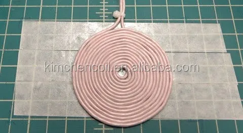 1000W flat Induction Heating pancake coil with OD 65mm