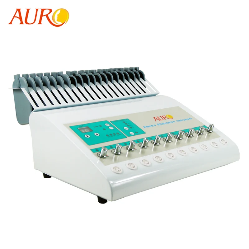 

AURO Au-502B Hot Sale Infrared Russian Wave Electric Muscle stimulator with 10 Electrodes