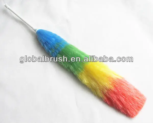 PP&Metal Handle. rainbow feather Duster. 